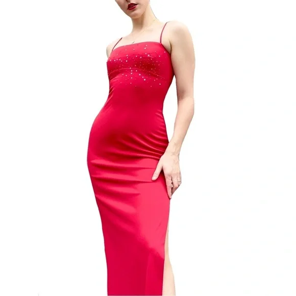 green emerald velvet dress Slinky Jersey Ruched Cut-Out Midaxi Dress in Black - 10